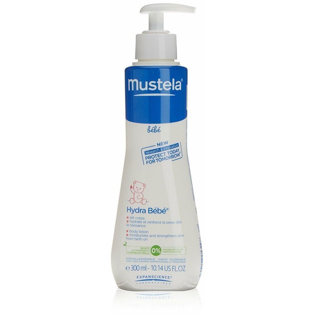 New Mustela Hydra Bebe Body Lotion 10.14 Oz. 300 ml Baby Skin Care
